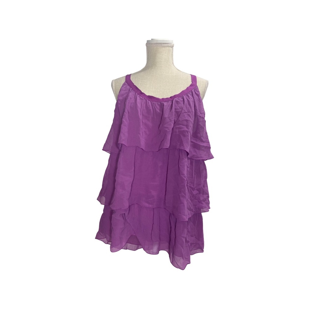 Banana Republic purple layered chiffon camisole